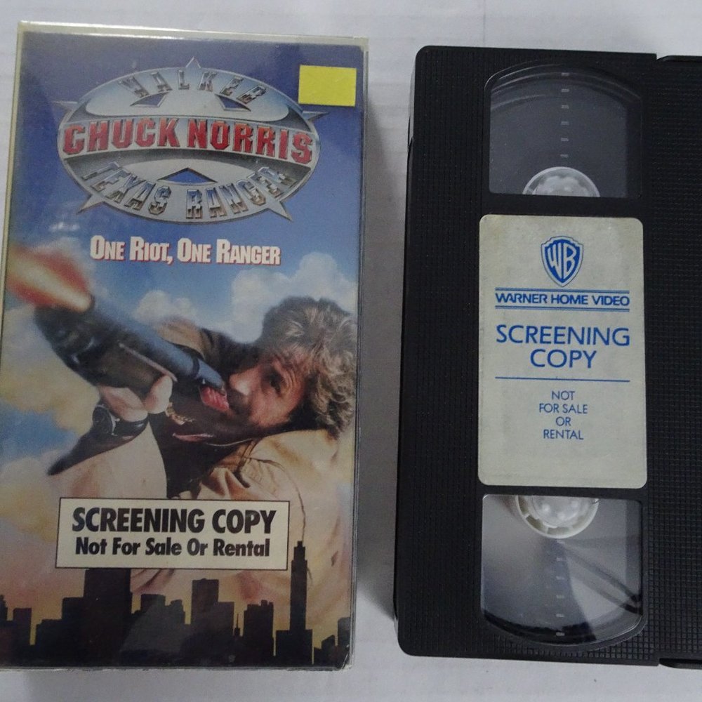 One Riot One Ranger VHS Tape 1994 with Chuck Norris as Walker Texas Ranger